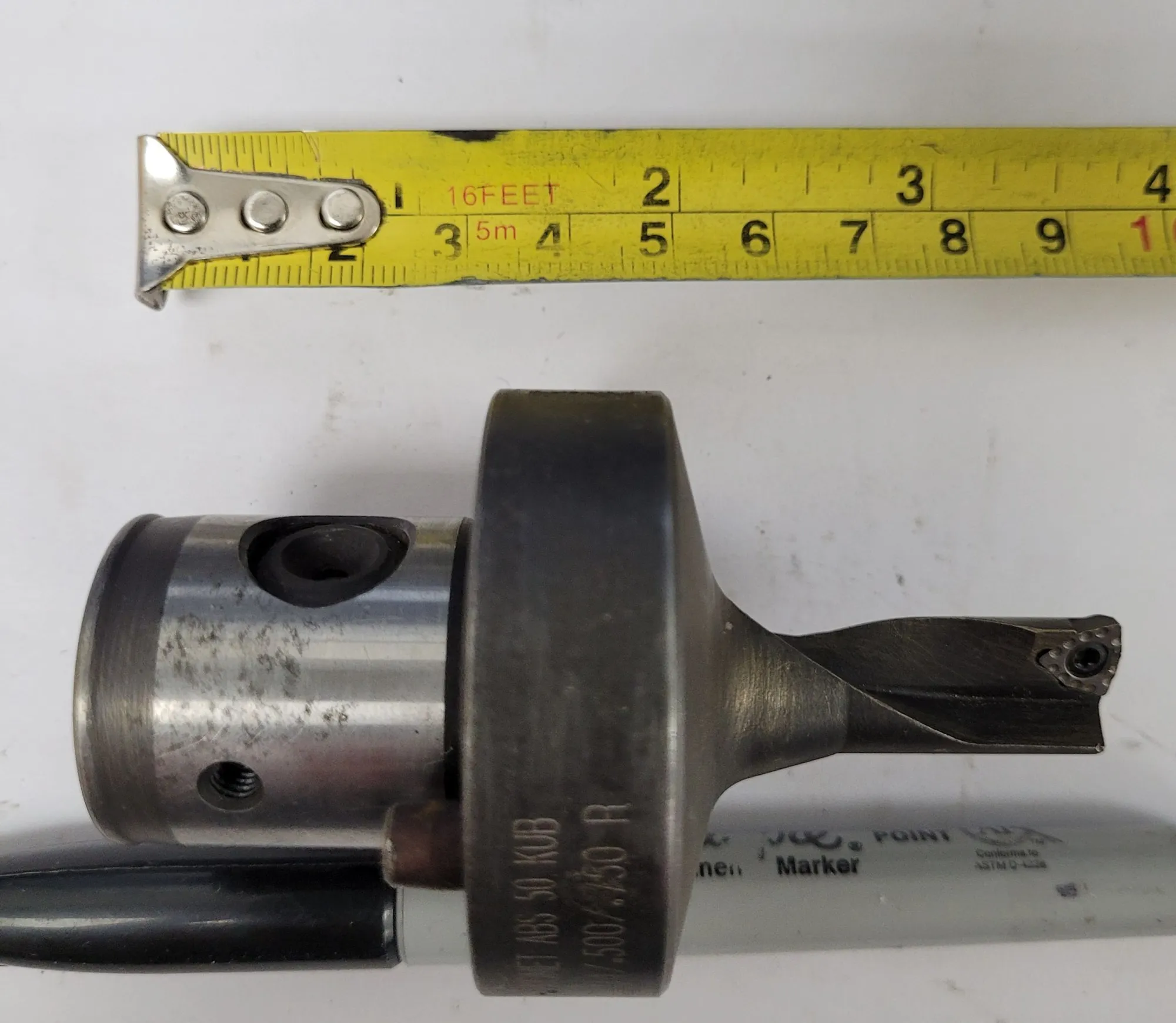 Komet #V3211270, ABS 50 KUB indexable insert drill, .500" diameter, 1.10" shank, 3.5" OAL - Image 2