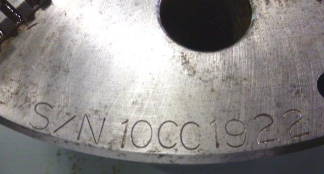 10" SP Sheffer, 3-jaw power chuck, 3" hole, steel body, A1-8, s/n #10CC1922, #17222 - Image 6
