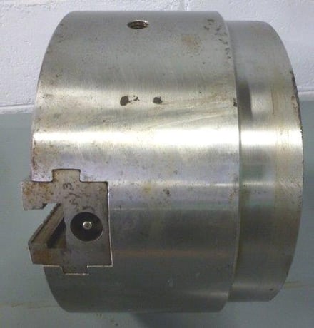 10" SP Sheffer, 3-jaw power chuck, 3" hole, steel body, A1-8, s/n #10CC1922, #17222 - Image 9