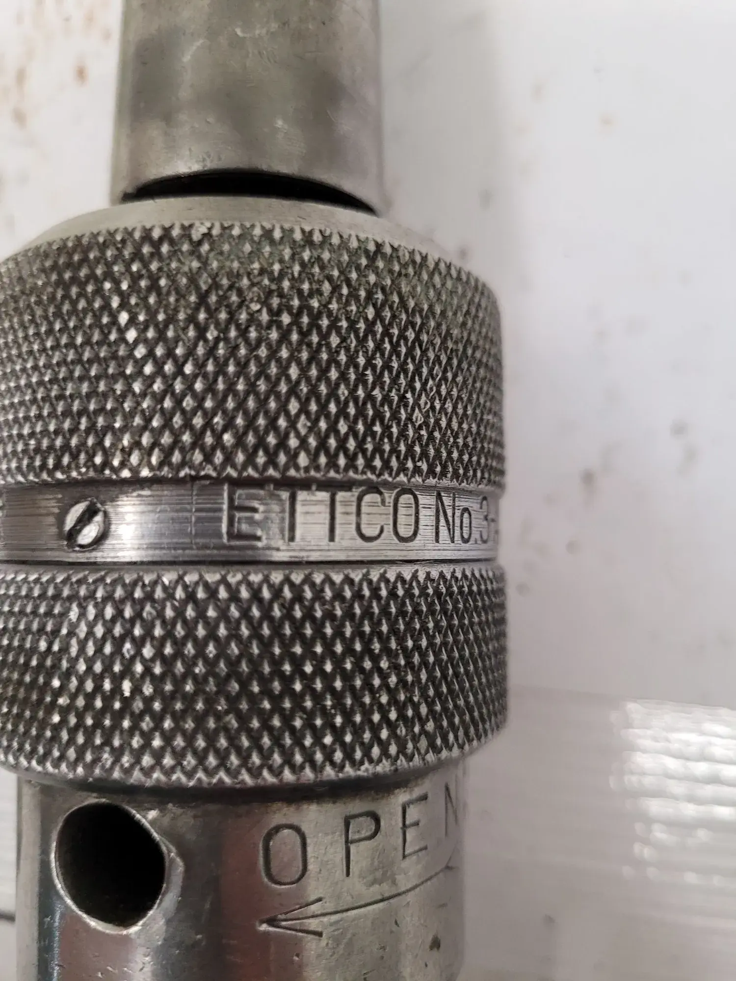 Nikken #DT45-6, quick change tool holder, 45 taper, w/1/2" drill chuck, approx. 8" OAL - Image 1