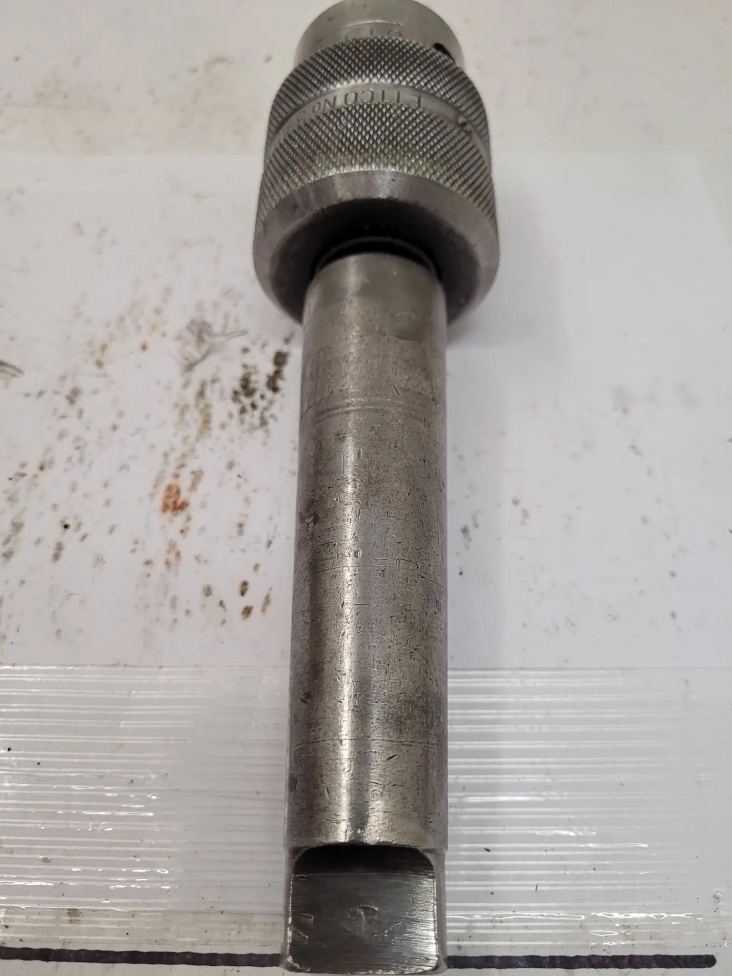 Nikken #DT45-6, quick change tool holder, 45 taper, w/1/2" drill chuck, approx. 8" OAL - Image 7