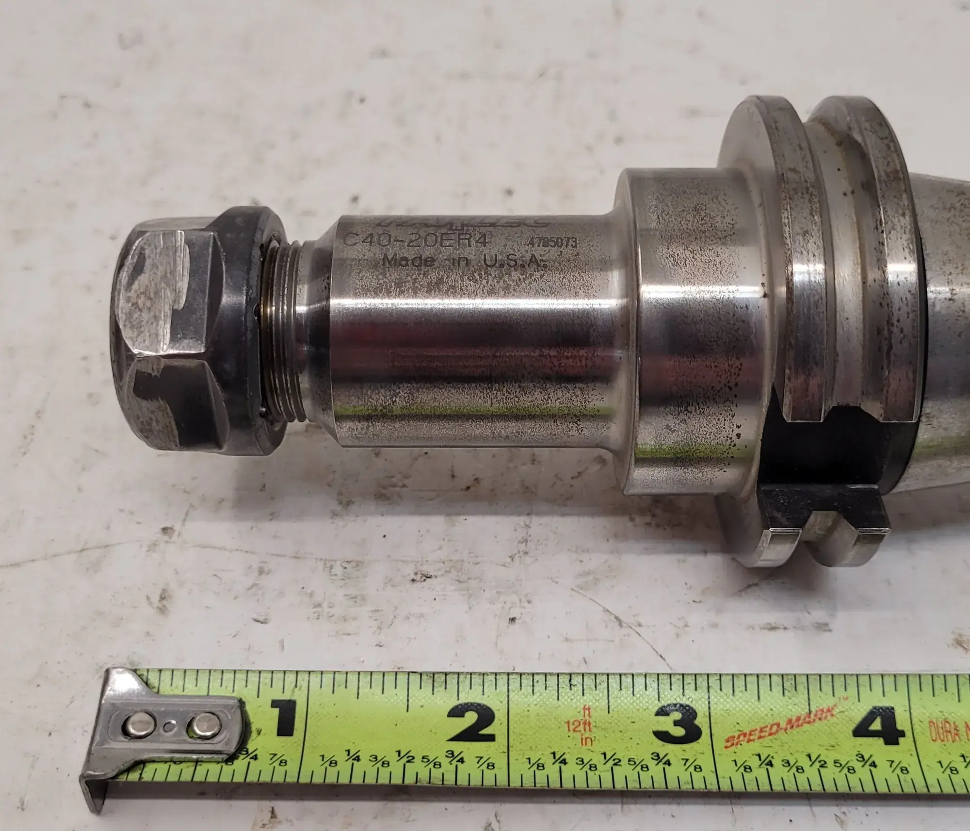 Parlec #C40-20ER4, CAT 40 collet chuck, 4.0" gage length - Image 6
