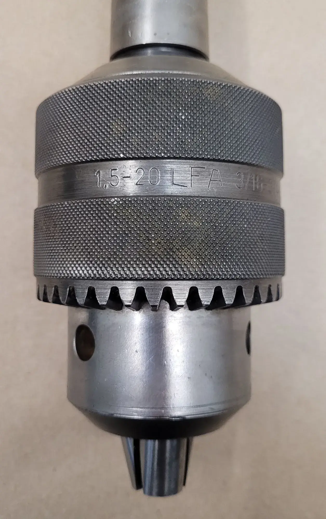 Rohm #215002, keyed ball bearing drill chuck, 4JT/4MT, 3/16" - 3/4" capacity - Image 2