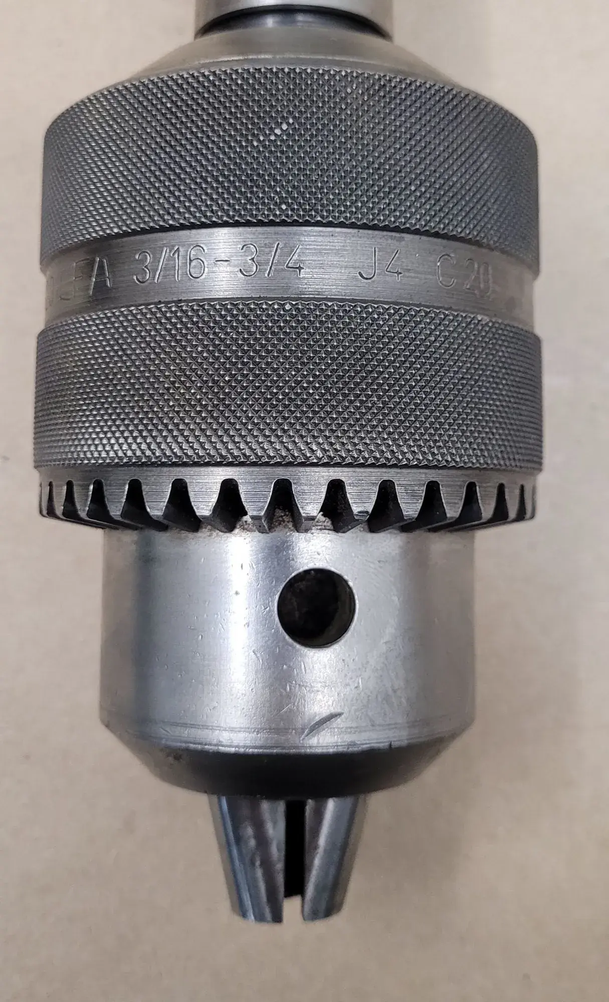 Rohm #215002, keyed ball bearing drill chuck, 4JT/4MT, 3/16" - 3/4" capacity - Image 3
