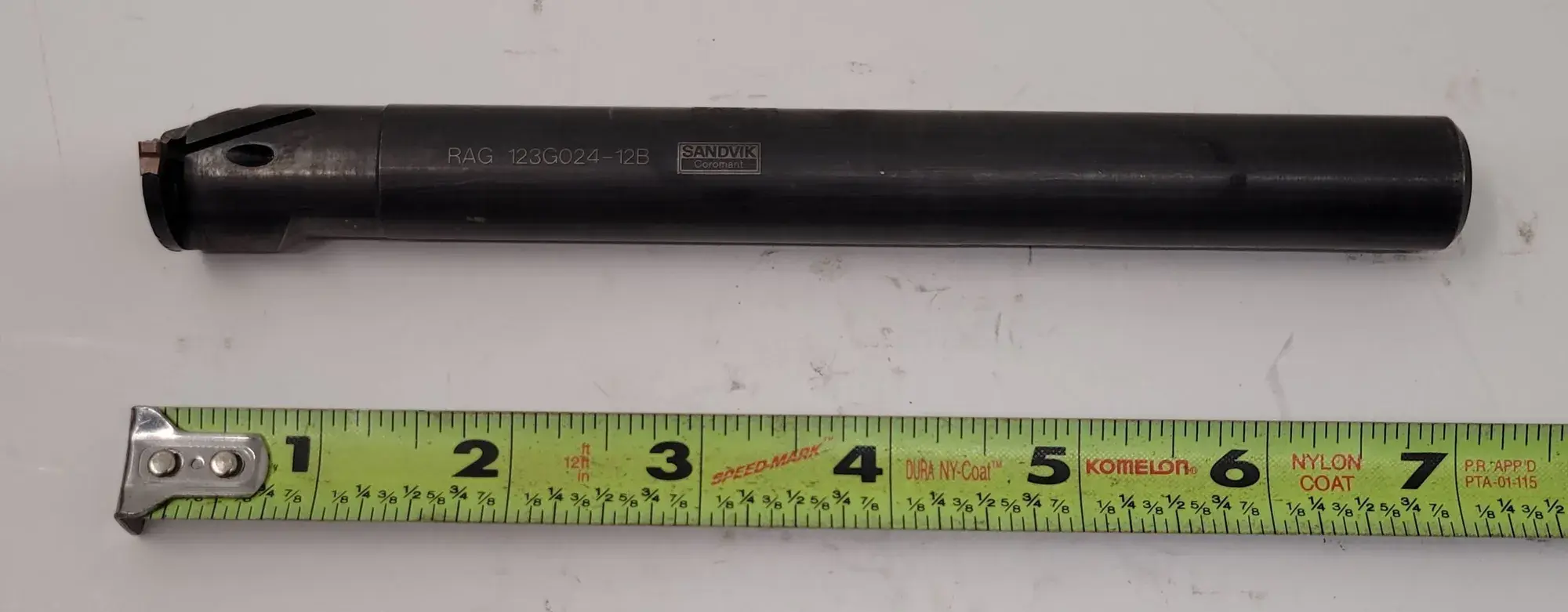 Sandvik Coromant #RAG 123G024-12B, boring bar, .75" diameter, 1.18" min. bore, 1.5" - 3" overhang - Image 1