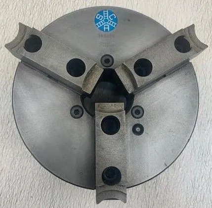 8" SCA, 3-jaw lathe chuck - Image 3