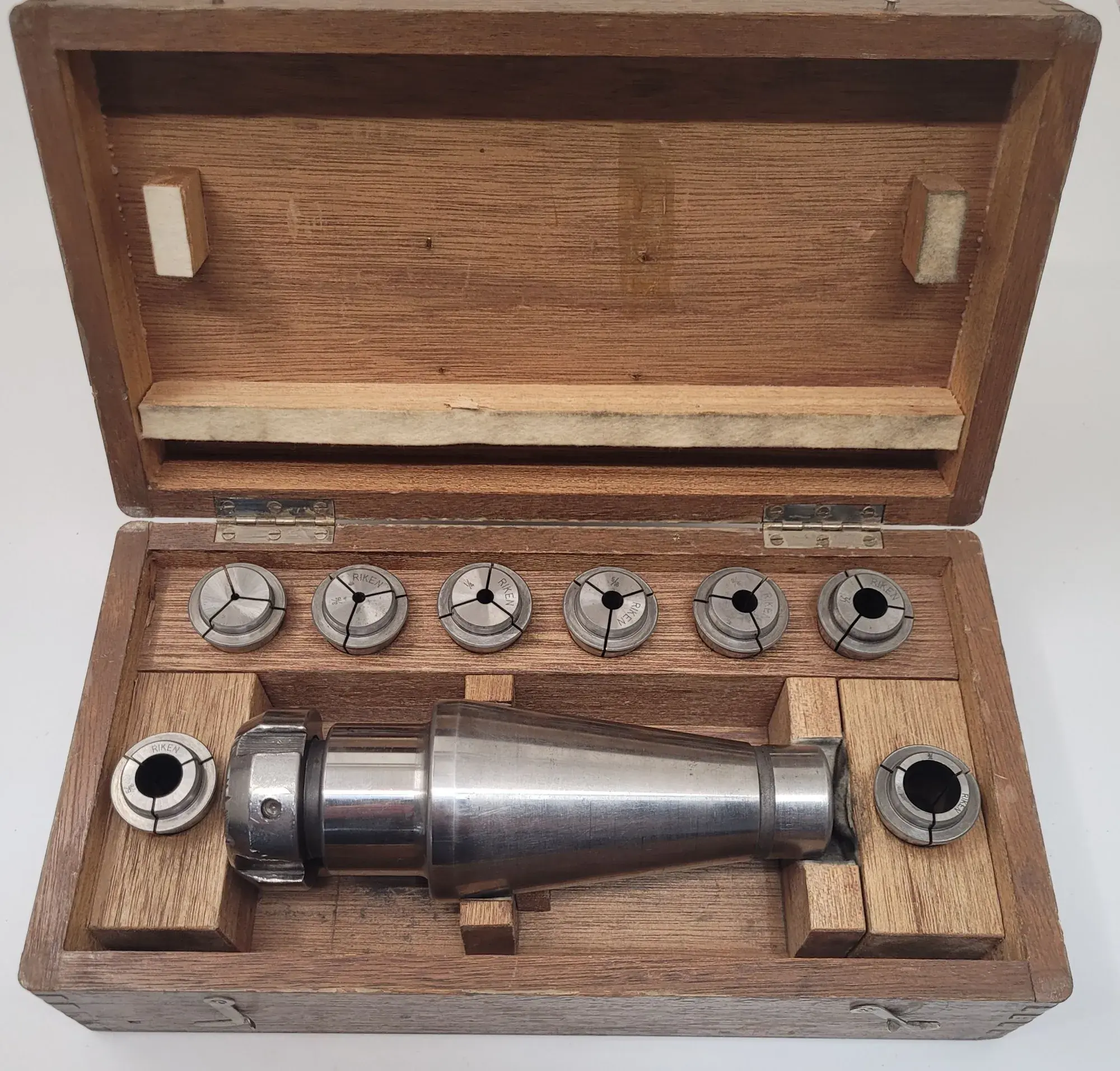 Spring collet chuck, NT50 adapter, 7-7/8" OAL, 2.44" nut diameter - Image 5