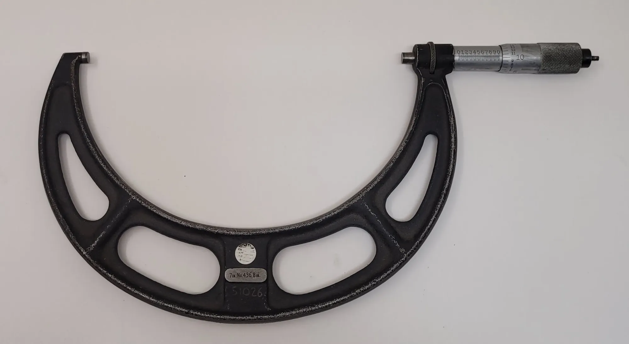 Starrett #436, outside micrometer, 7-8" range - Image 5