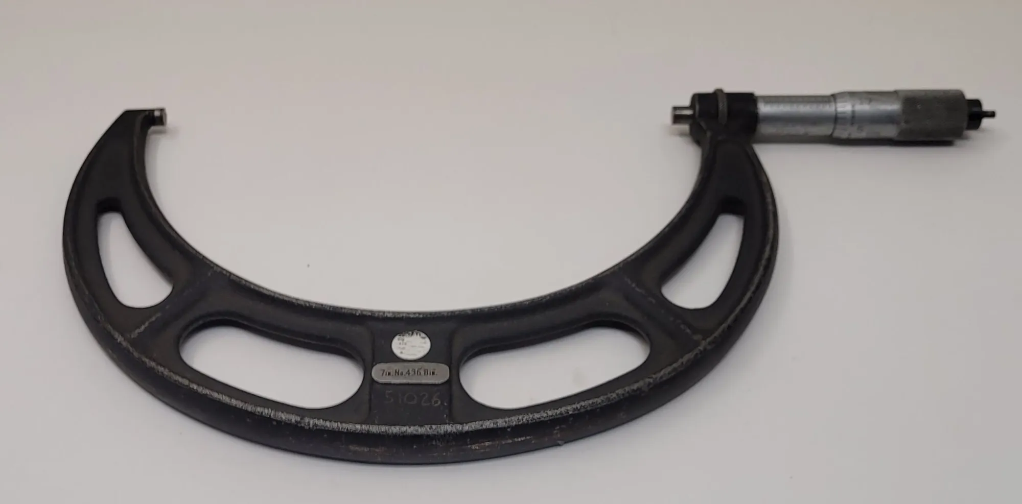 Starrett #436, outside micrometer, 7-8" range - Image 7