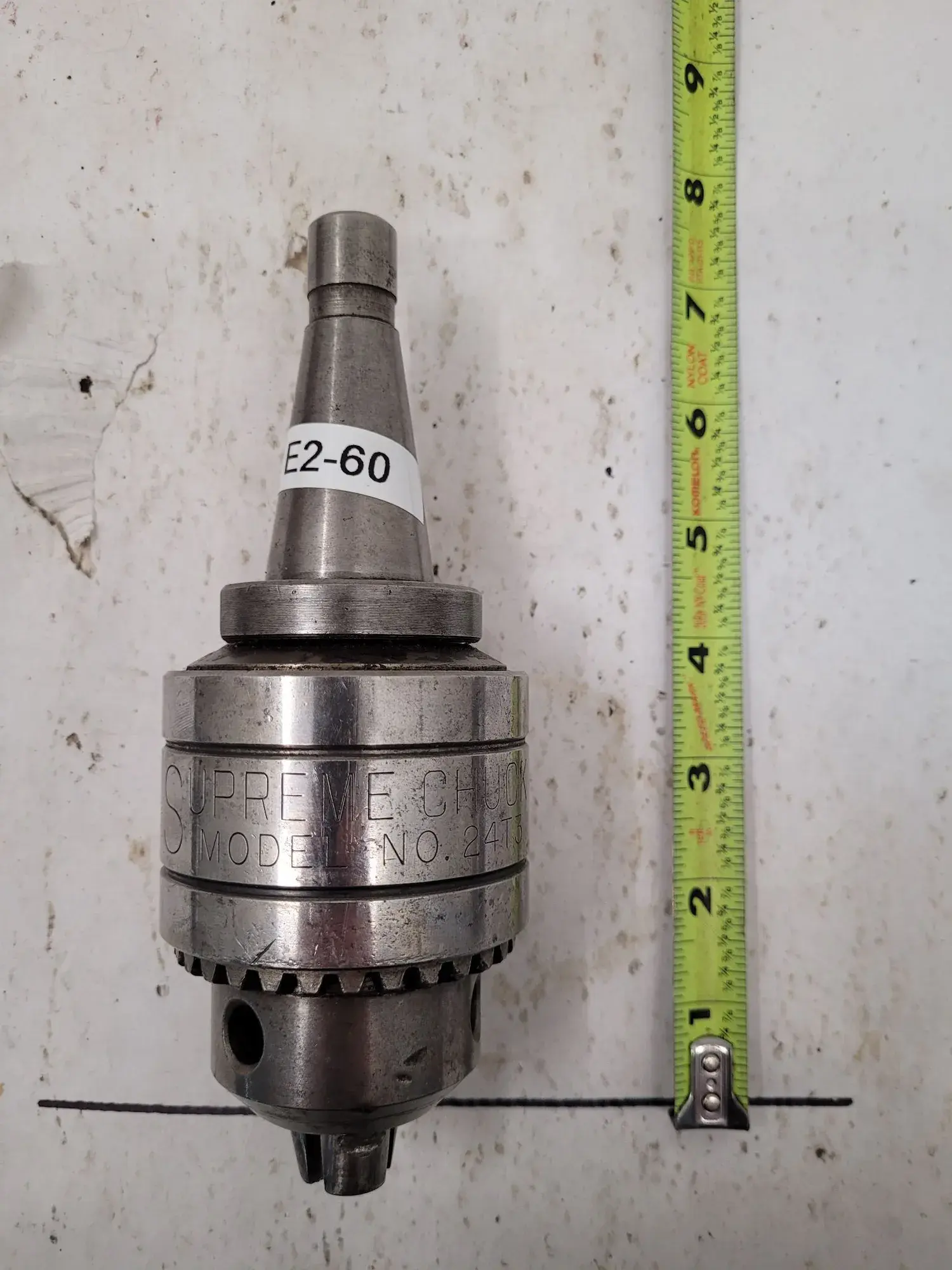 Supreme #24T3, drill chuck, 1/8" - 5/8" capacity, 3MT, w/BT30 holder - Image 2
