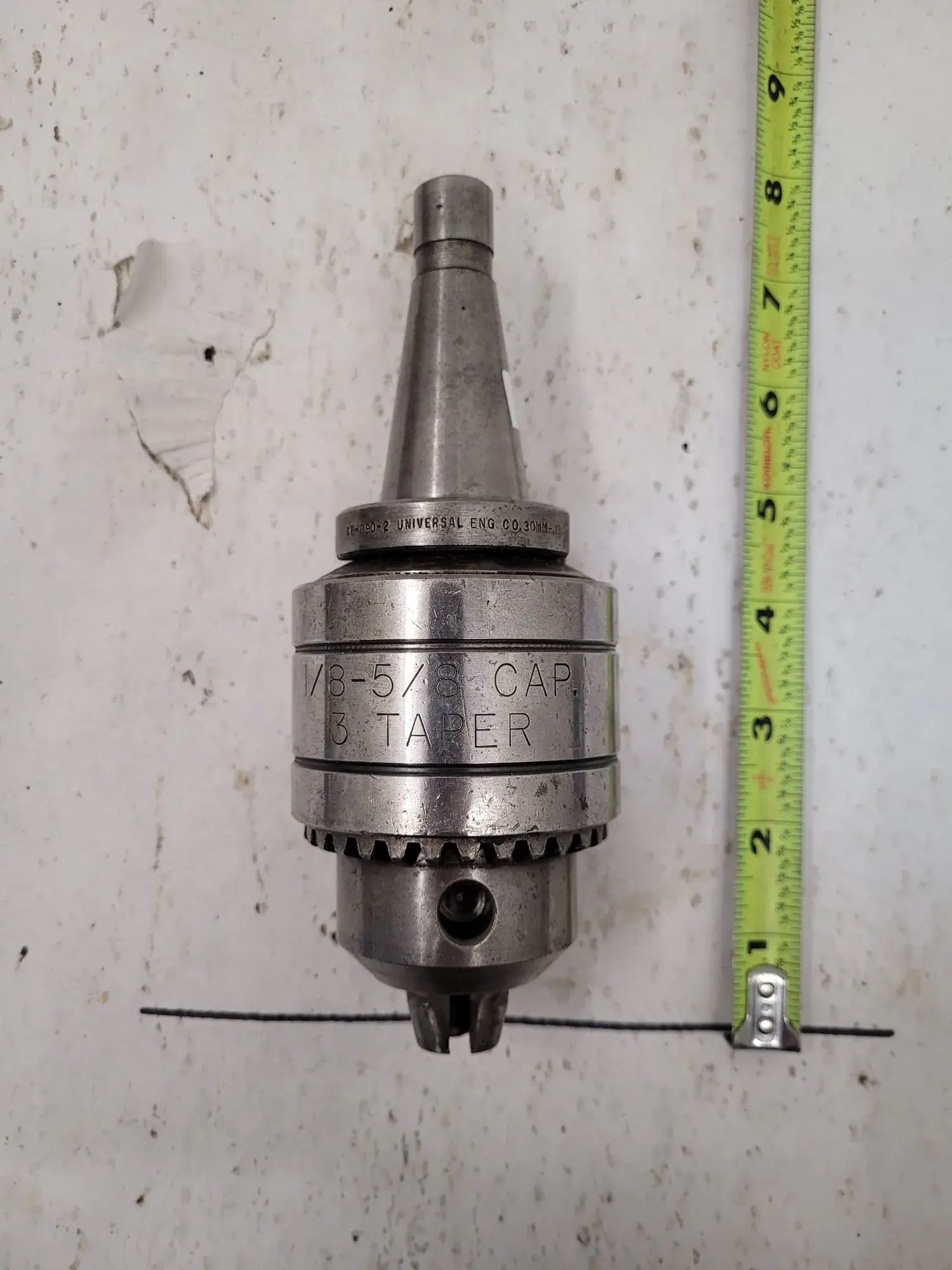 Supreme #24T3, drill chuck, 1/8" - 5/8" capacity, 3MT, w/BT30 holder - Image 3