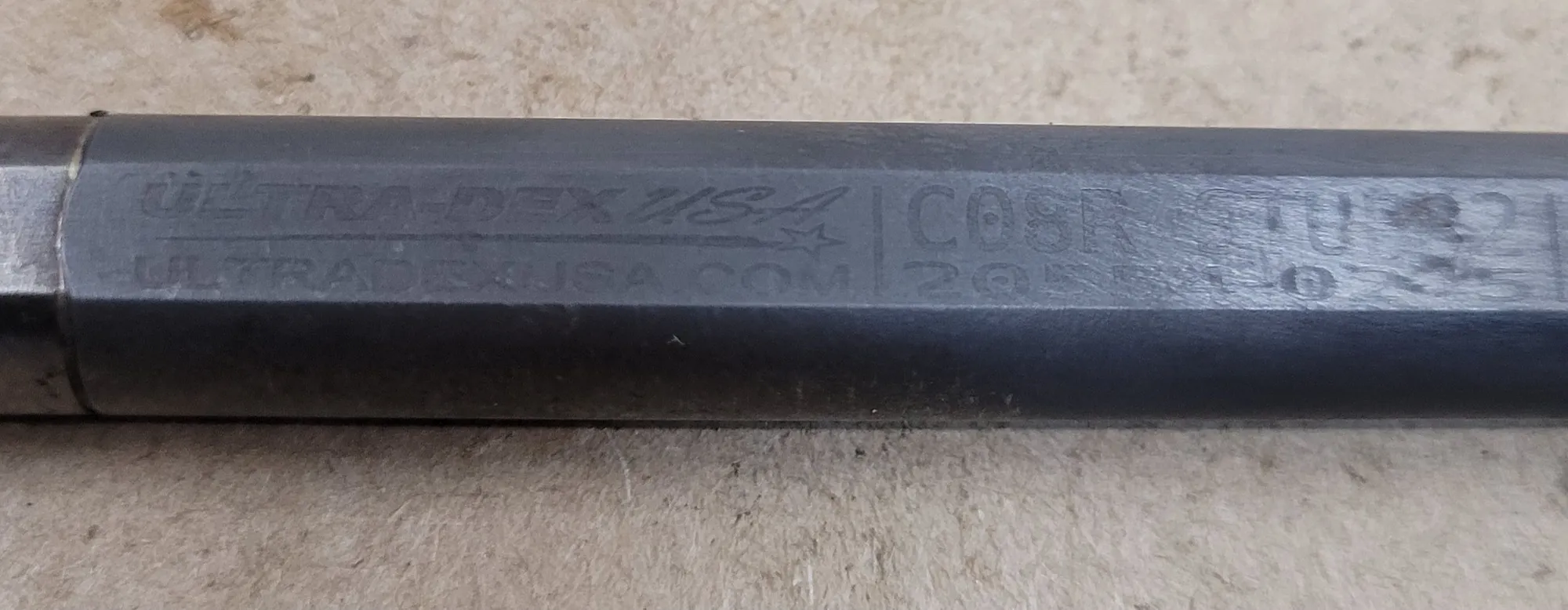 Ultra-Dex #C08R STUPR2, boring bar, 8" OAL, 0.5" shank, 0.6" min. bore, 93&deg; approach, right hand, positive - Image 5