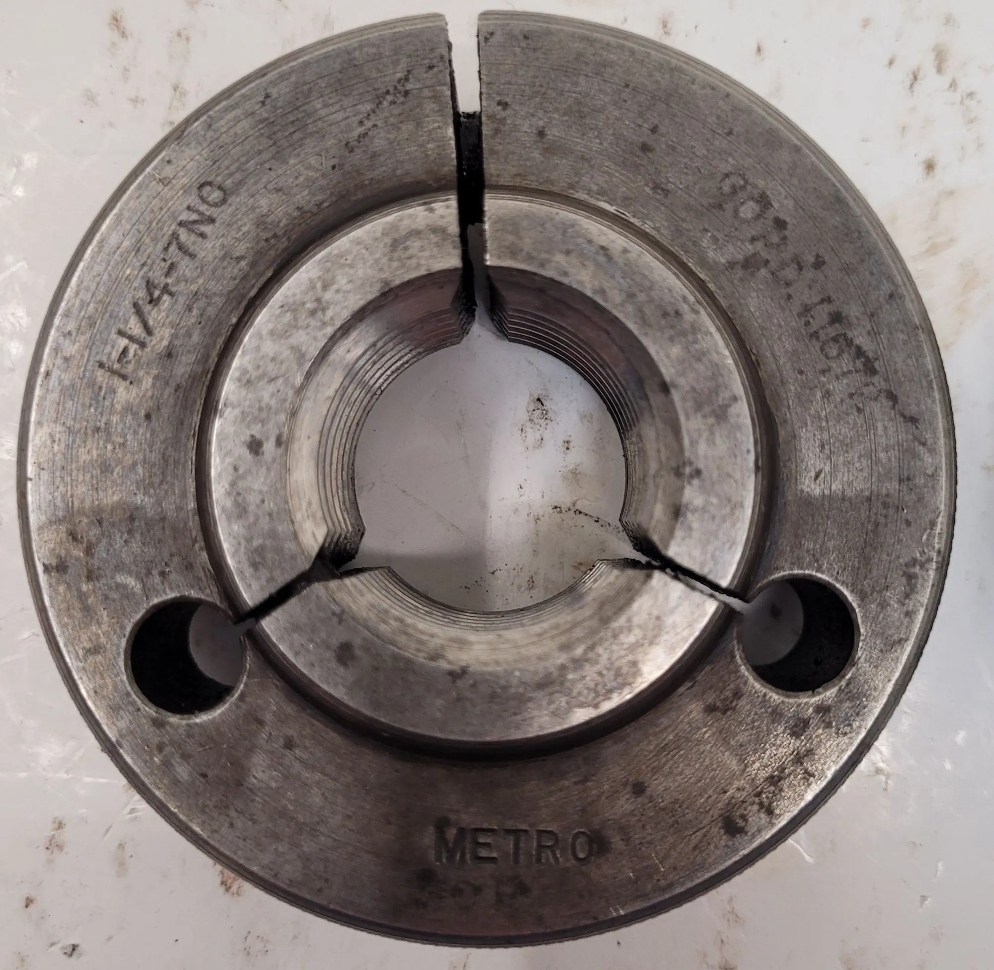 Thread ring gauges, LOT of 2, Go/No Go, various sizes - Image 4