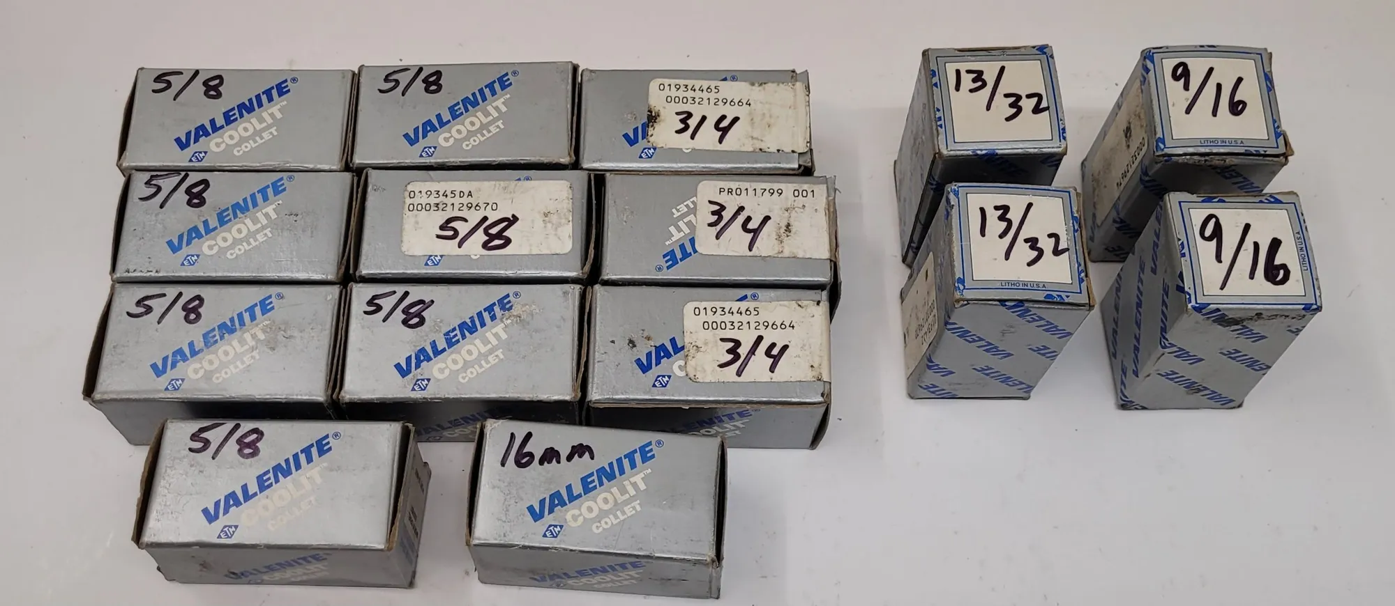 Valenite, VCFC Coolit collets, LOT of 15, various inch and metric sizes - Image 8