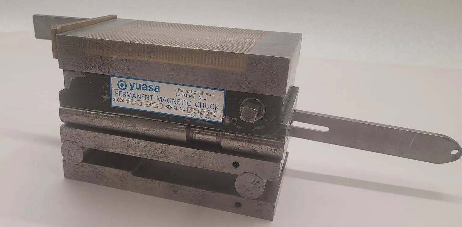 4" x 7" Yuasa #601-407, permanent magnetic chuck, 5" H - Image 2