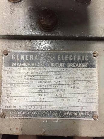 2000 Amps, General Electric, am-13.8- 500-5h-b - Image 2