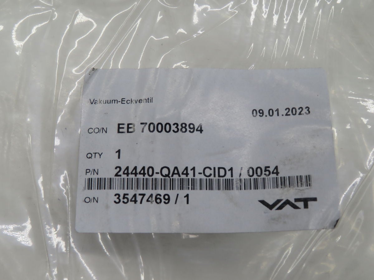 Pfeiffer #24440-QA41-CIDI/0054, electro-pneumatic angle vacuum valve, ISO-KF DN 50 flange, 1000 hPa max. - Image 4