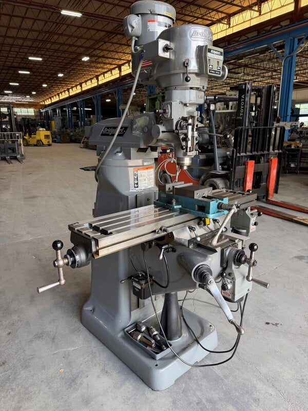 Bridgeport #Series-I, vertical mill, 9" x48" tbl., 2 HP, 36" X, 12" Y, 16" Z, 60-4200 RPM, R-8, variable - Image 2