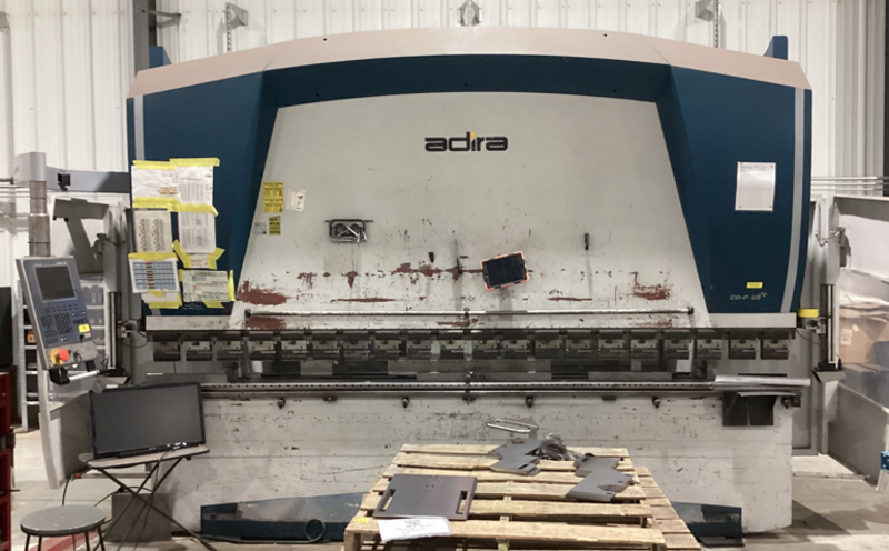 242 Ton, Adira #QIHD-22040PLS, hydraulic CNC press brake, 13' overall, 124" between housing, 7.87" stroke - Image 1