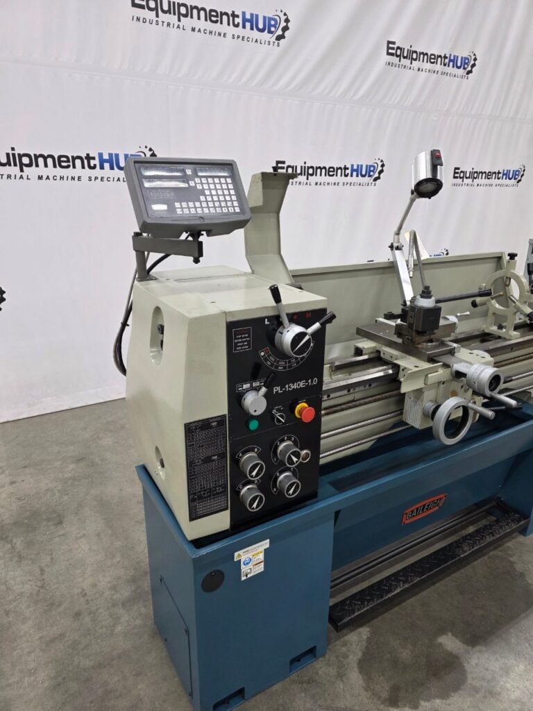 13" x 40" Baileigh #PL-13470E-1, engine lathe with digital read out, 8.26" swing over cross slide, 4-way tool - Image 3