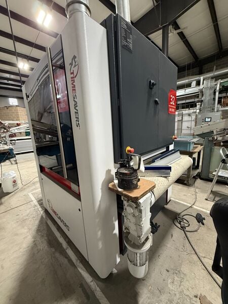 43" Timesavers #SN32-1100RB, belt sander, 4-multi-directional brushes, quick change design, 2021 - Image 3