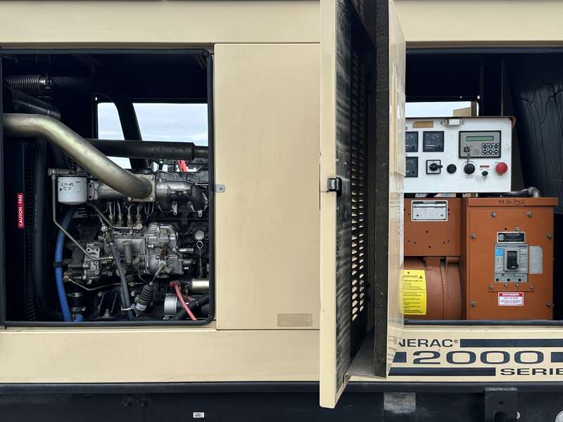 60 KW Generac #SD060, diesel generator set, 120/208 Volts, 93 HP @ 1800 RPM, Mitsubishi 4D34-T engine, sound - Image 6