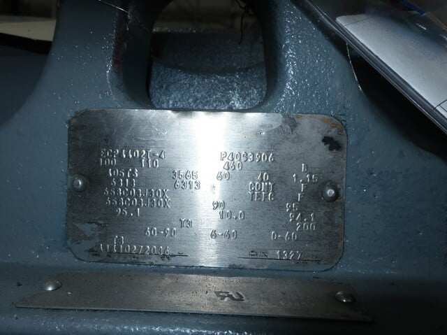 100 HP 3565 RPM Baldor #ECP4402T-4, Frame 405TS, 230/460 Volts, 3 phase, 60 Hz., AC Induction Motor - Image 5