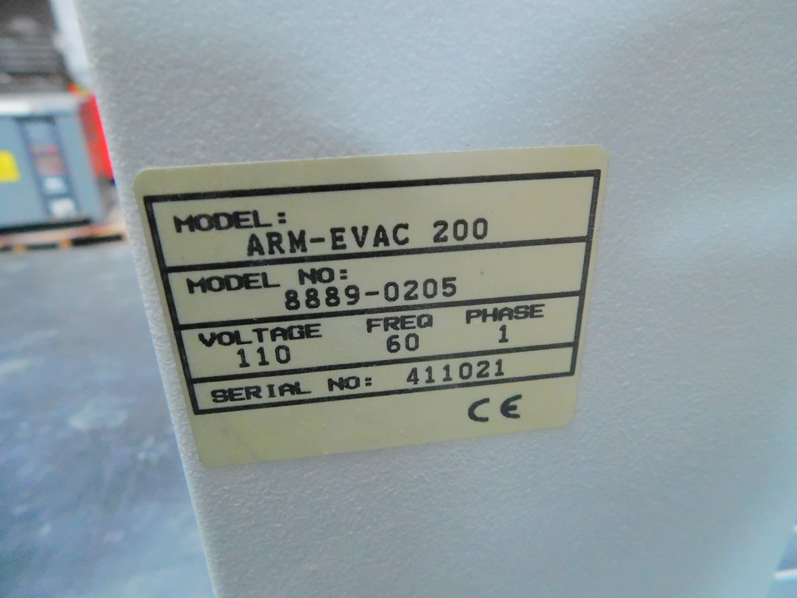 Pace Arm-Evac #200, Fume Extractor Filter, 3" Hose Inlet and Outlet - Image 7