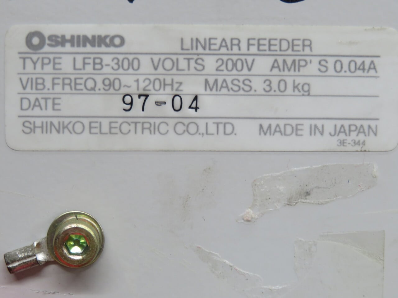 Shinko #LFB-300, Electromagnetic Linear Feeder Drive Unit - Image 8