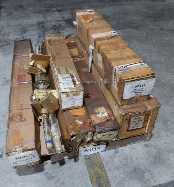 Pallet of Assorted Ballscrew Bearings, NSK, Thomson, THK, Tsubaki - Image 2
