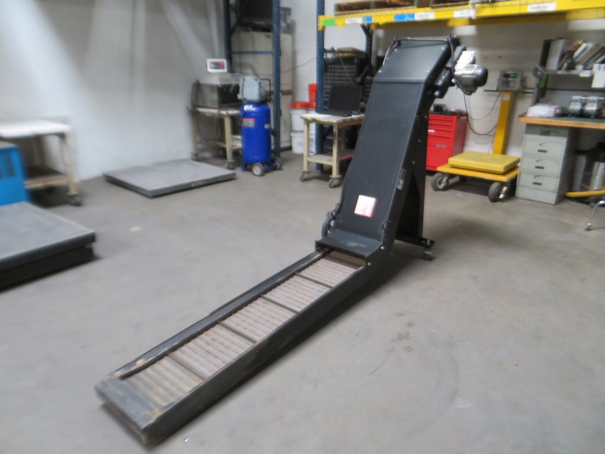 10" width x 60" L Jorgensen Conveyor #10-1117-A, Hinged Steel Belt Conveyor, 220 V., 3 Ph. - Image 1