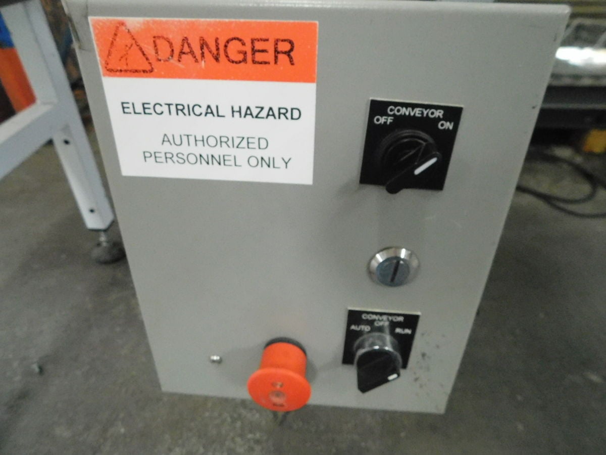 23" width x 15' L Shrink Tech Systems #STS-CB1523, Steel Belt Conveyor, 120 V., 1 Ph. - Image 6