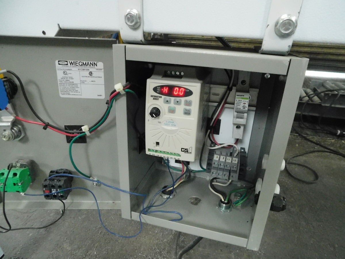 23" width x 15' L Shrink Tech Systems #STS-CB1523, Steel Belt Conveyor, 120 V., 1 Ph. - Image 7