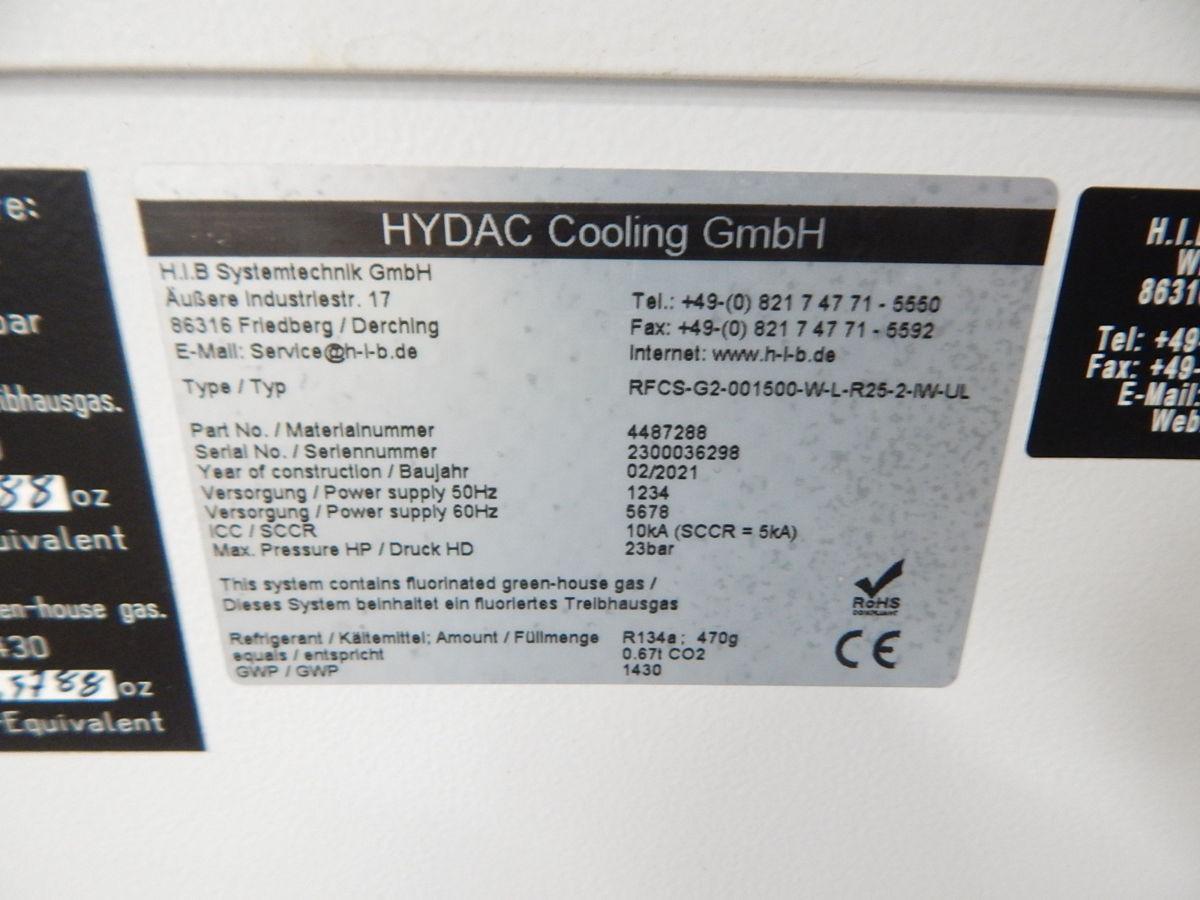 H.I.B. Systemtechnik #RFCS-G2-001500-W-L-R25-2-IW-UL, Chiller, 220 V., 1 Ph. - Image 5