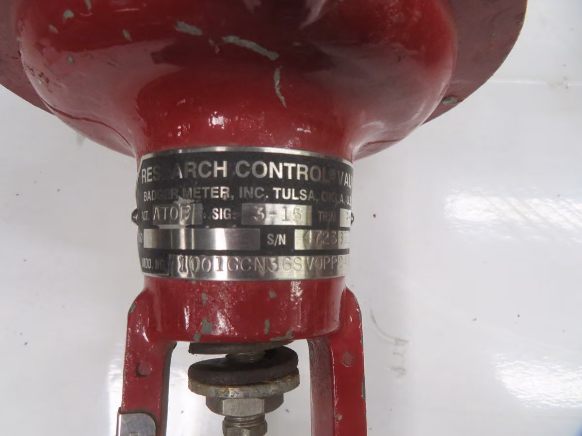 Badger Meter #1002GCN36CV0PBLN36, Research Control Valve, Globe Body, Series 1000, LOT of 5 - Image 4
