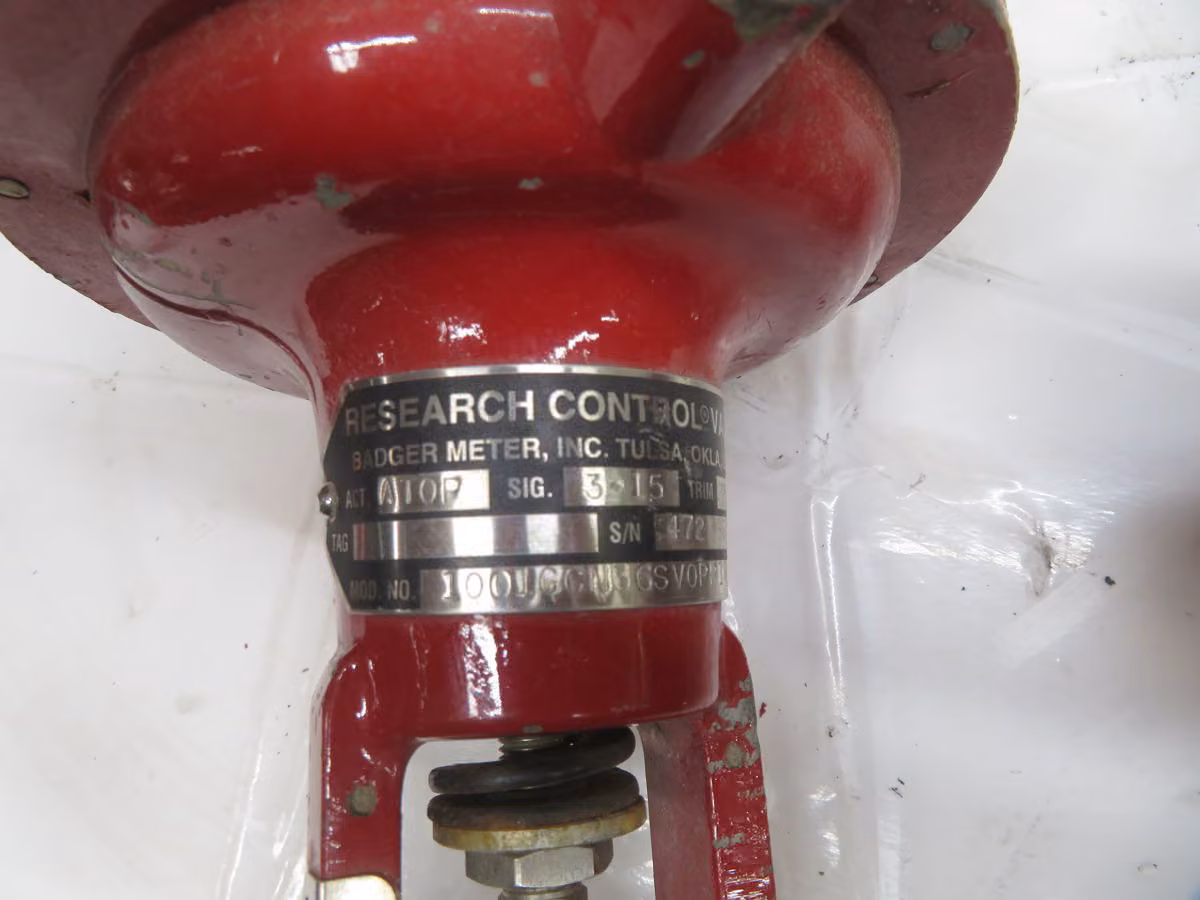 Badger Meter #1002GCN36CV0PBLN36, Research Control Valve, Globe Body, Series 1000, LOT of 5 - Image 6