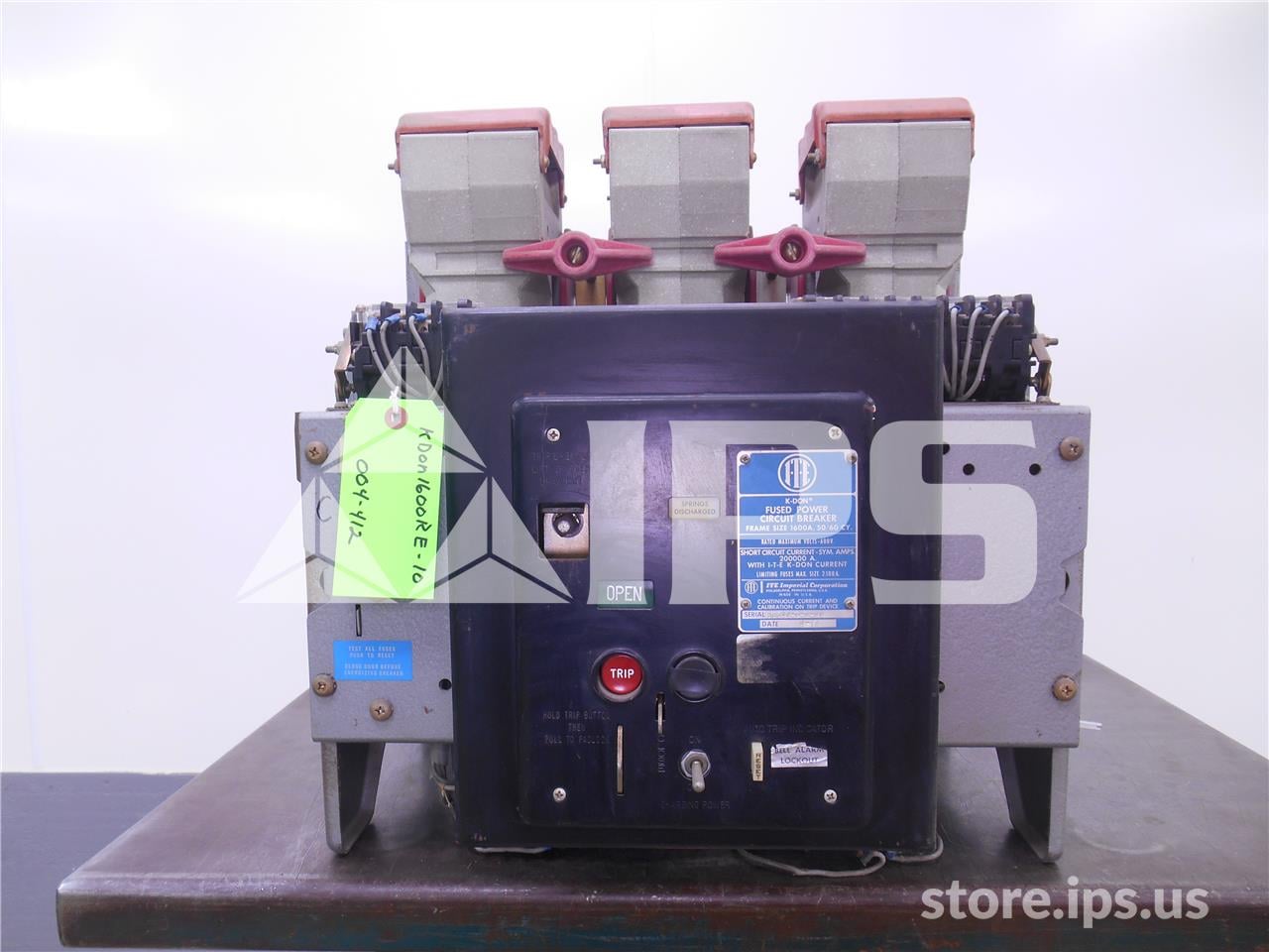 1600 Amps ITE Kdon-1600 Red Eo/do 48 Volts DC Control, 120 Volts AC Trip, Od-5 Li 800a, 800 Amps Fuse - Image 1