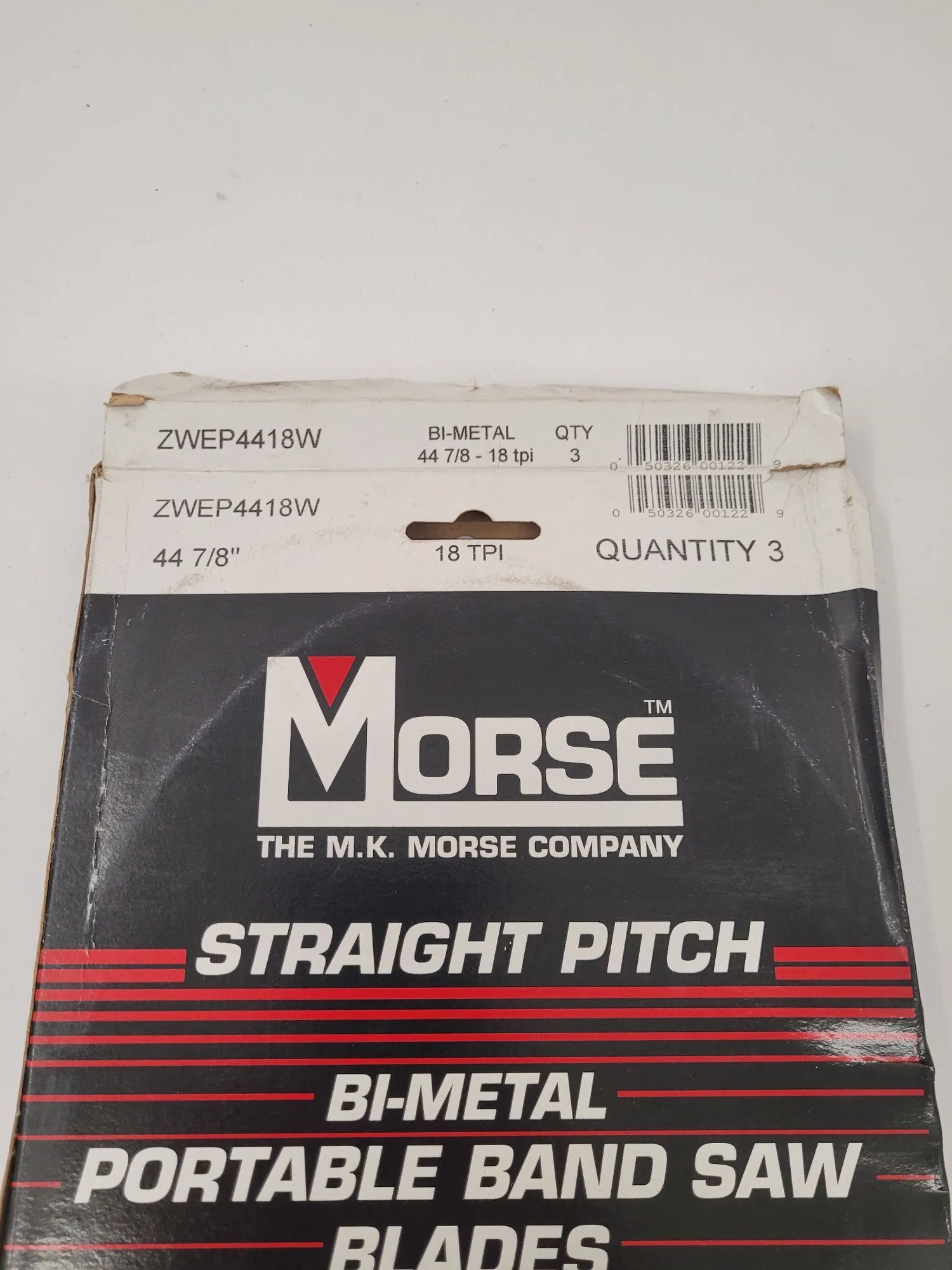 Morse #ZWEP4418W, Bi-Metal Portable Band Saw Blades, 44-7/8" x 1/2" x .020", 18 TPI, 3-Pack - Image 3