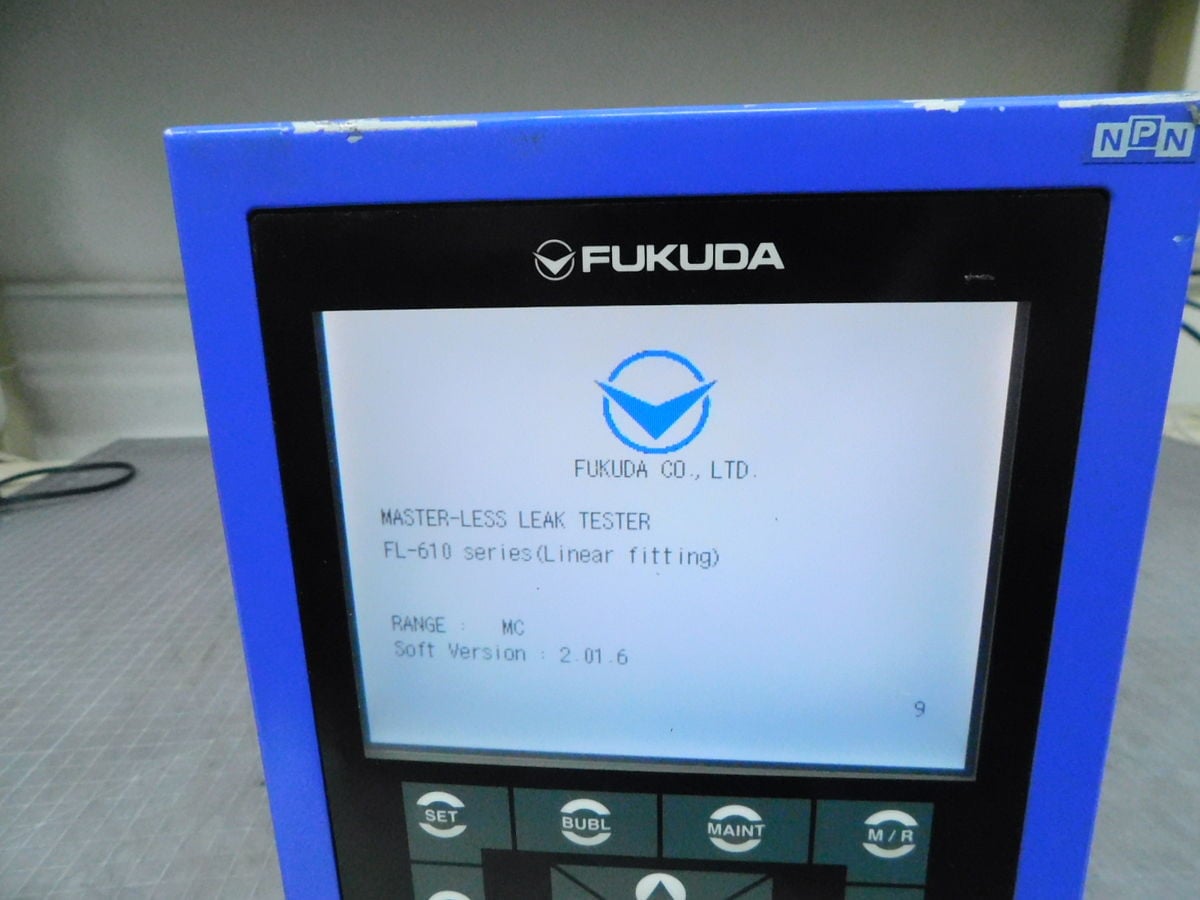 Fukuda #FL-610, Master Less Leak Tester, 120/240 V., 1 Ph. (2 available) - Image 4