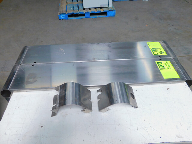 Little David #LDX-0036-5, Box Top Fills and Guards Set, LDXRTB Taping Machine, Stainless Steel - Image 1