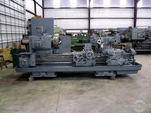 No. 10A Jones & Lamson, saddle type turret lathe, 30" swing o/ways, 22" swing over cross slide, 70" center - Image 2