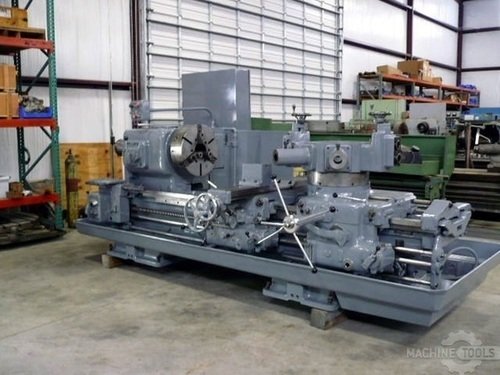 No. 10A Jones & Lamson, saddle type turret lathe, 30" swing o/ways, 22" swing over cross slide, 70" center - Image 3