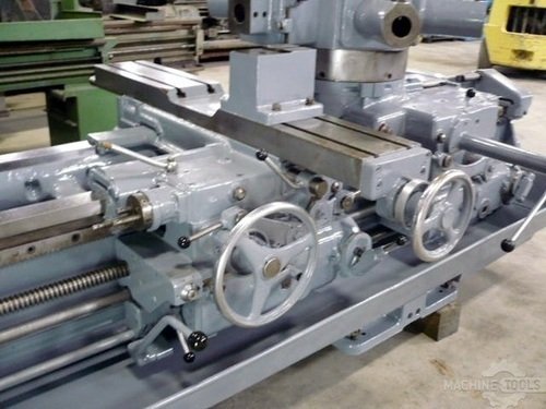No. 10A Jones & Lamson, saddle type turret lathe, 30" swing o/ways, 22" swing over cross slide, 70" center - Image 5