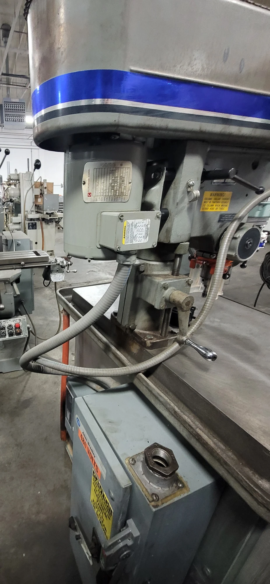15" Clausing #1685, Variable Speed Drill Press, 330-2640 RPM, 3/4 HP, Production Table, 208-230/480 V., 3 Ph. - Image 5