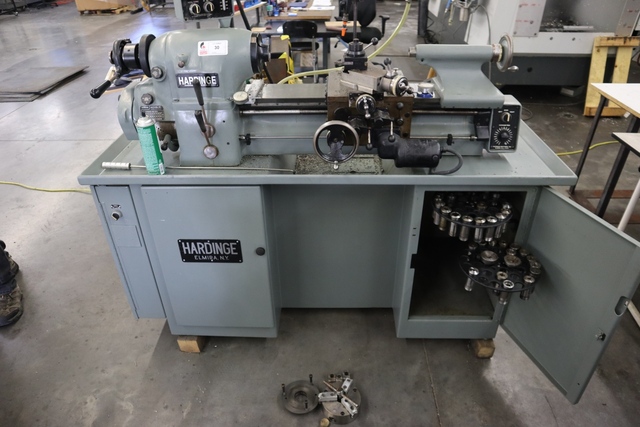 11" x 18" Hardinge #HLV-H, toolroom precision lathe, 6.5" swing over cross slide, 1-1/16" bar, 5C, 125-3,000 - Image 3