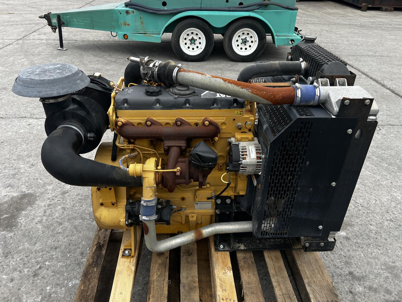 130 HP Caterpillar #C4.4, Industrial Diesel Engine Power Unit, radiator & air cleaner, 11-1/2" flywheel - Image 5