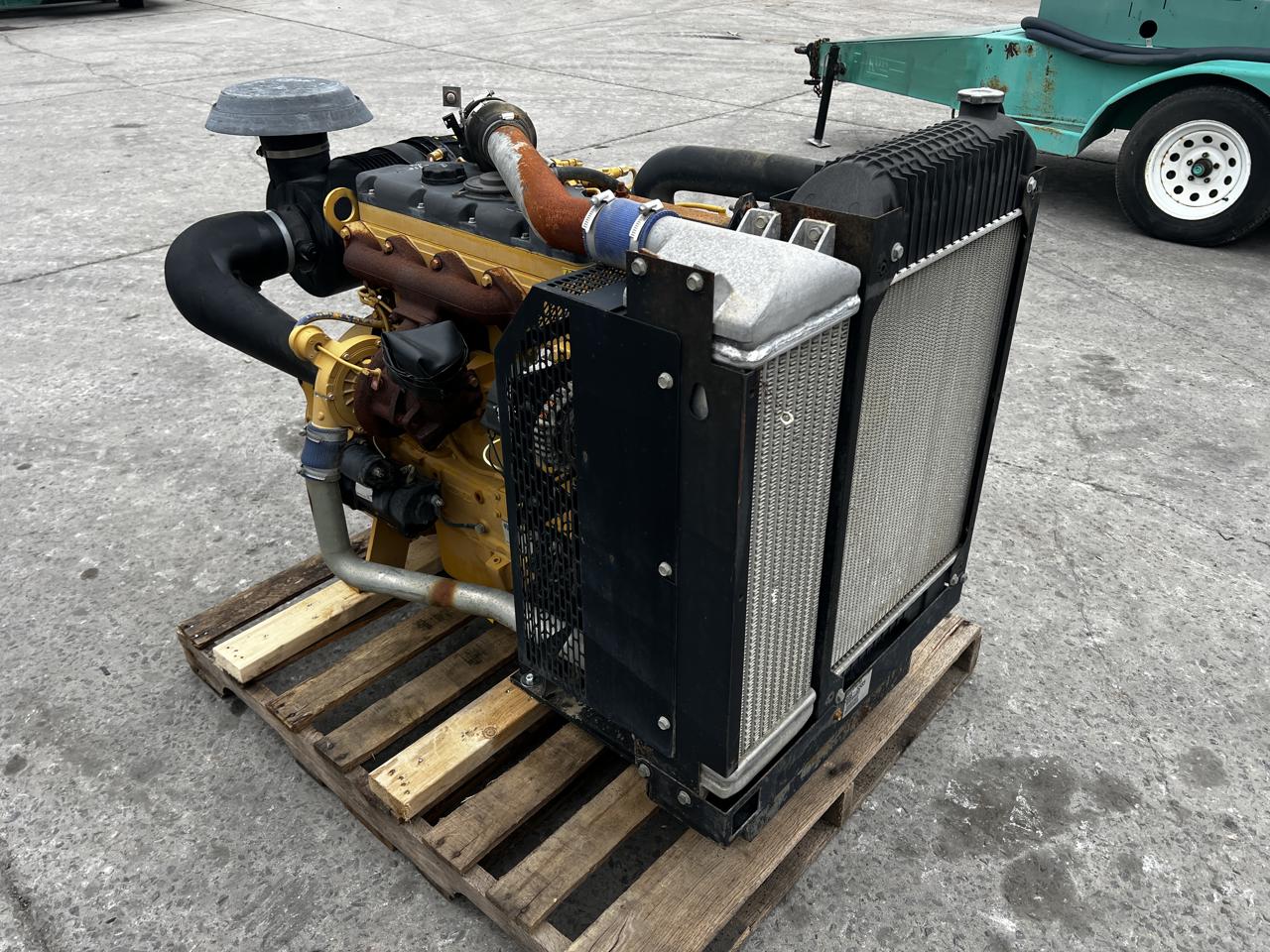 130 HP Caterpillar #C4.4, Industrial Diesel Engine Power Unit, radiator & air cleaner, 11-1/2" flywheel - Image 6