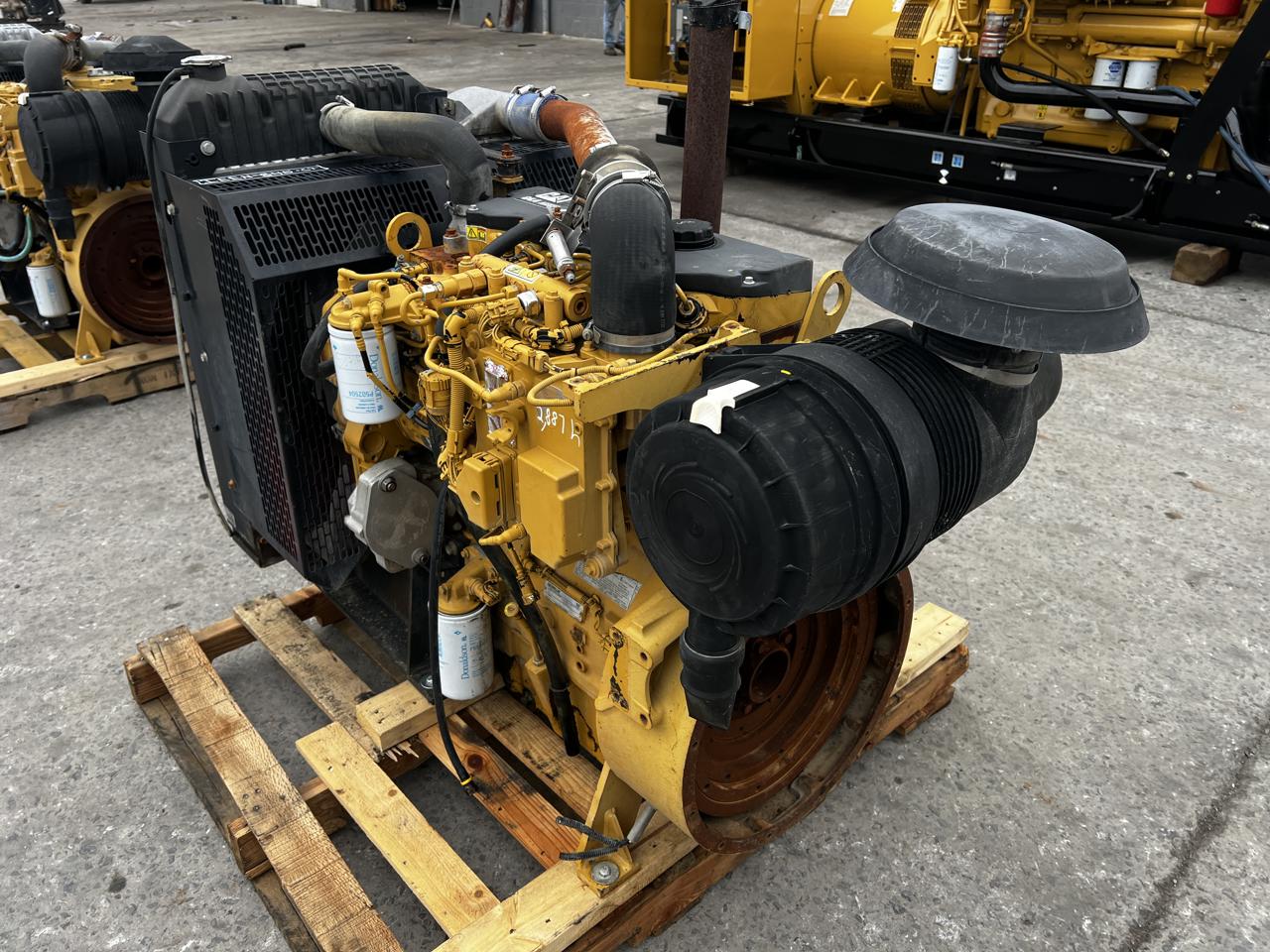 130 HP Caterpillar #C4.4, Industrial Diesel Engine Power Unit, radiator & air cleaner, 11-1/2" flywheel - Image 1