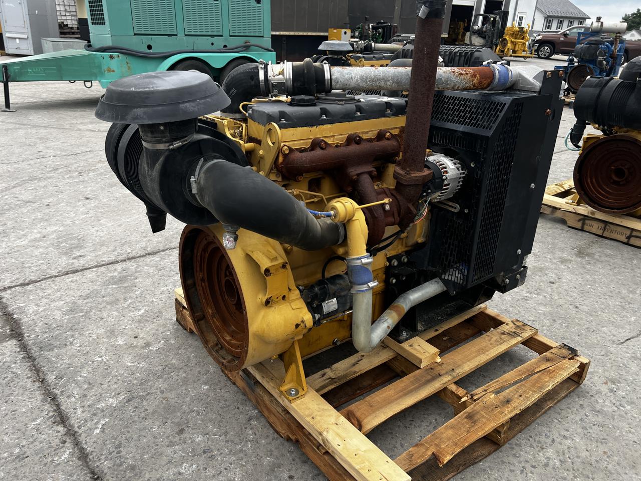 130 HP Caterpillar #C4.4, Industrial Diesel Engine Power Unit, radiator & air cleaner, 11-1/2" flywheel - Image 4