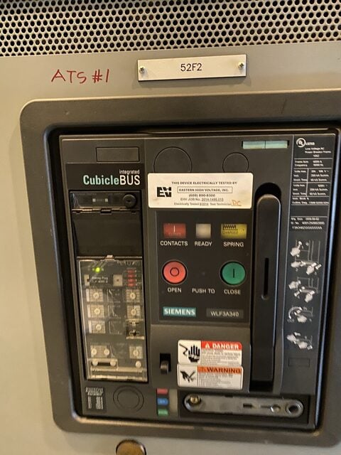 8000 Amps, ASCO #8000A, Paralleling Switchgear, containerized, 480/277 Volt, (4) generator sections, Siemens - Image 4